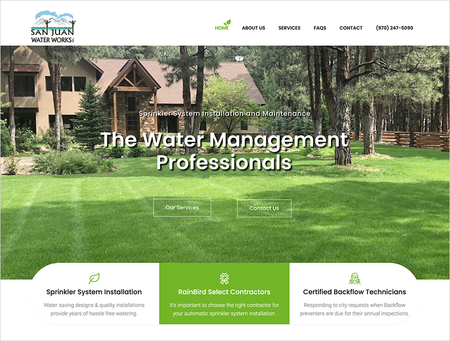 website development by Under the Sun Graphics, Durango, CO